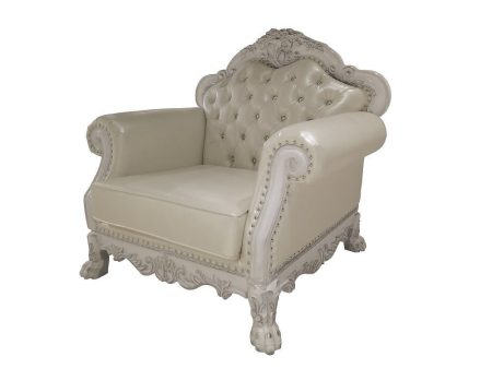 Dresden Chair - PU & Bone White Finish Sale