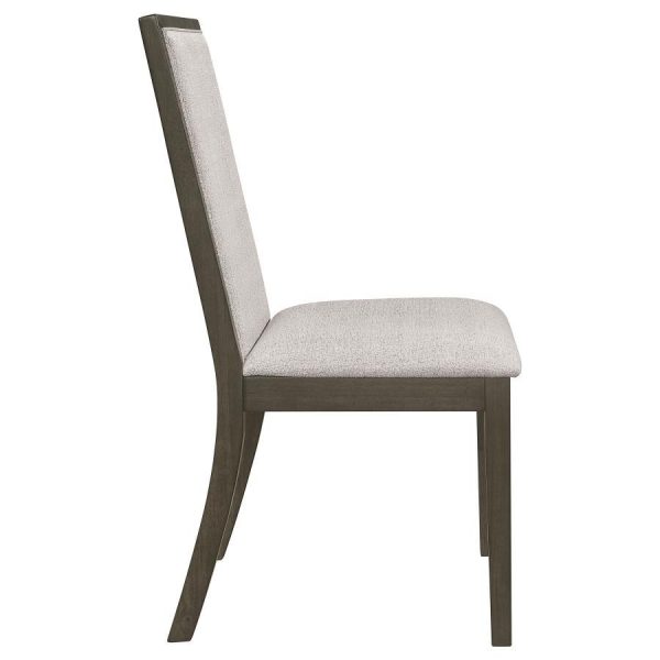 Kelly - Upholstered Dining Side Chair (Set of 2) - Dark Gray Cheap