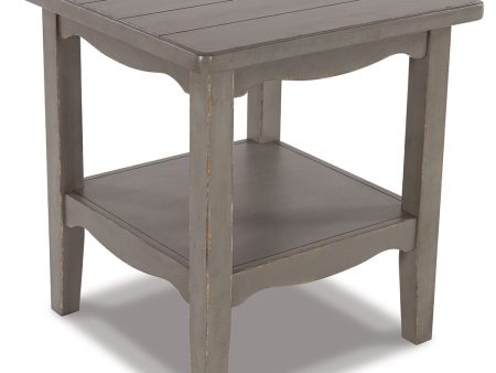 Charina - Antique Gray - Square End Table Online