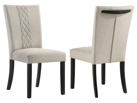 Malia - Fabric Upholstered Dining Side Chair (Set of 2) - Beige Online