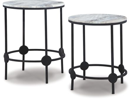 Beashaw - Gray   Black - Accent Table Set (Set of 2) For Discount