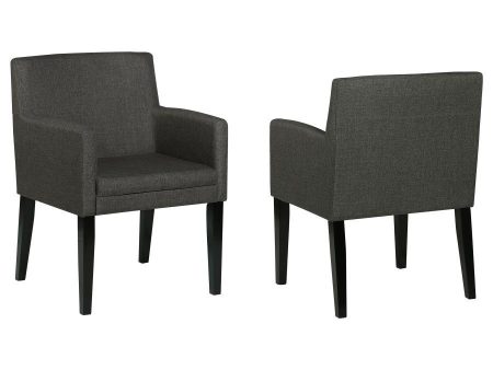 Catherine - Upholstered Dining Arm Chair (Set of 2) - Gray Online