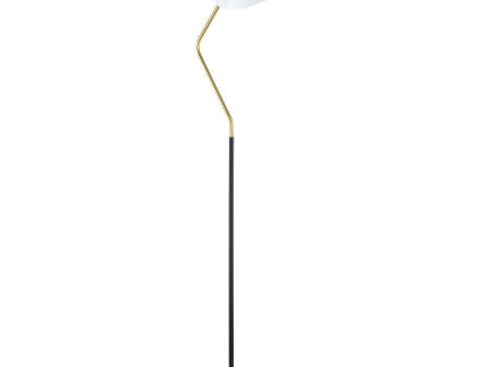 Lucien - Dome Shade Metal Task Floor Lamp - Black Supply