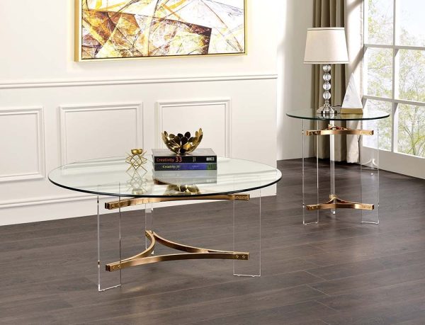 Sosi - End Table - Gold Finish For Cheap