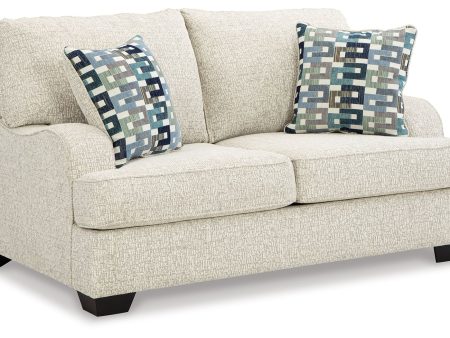 Valerano - Parchment - Loveseat Supply