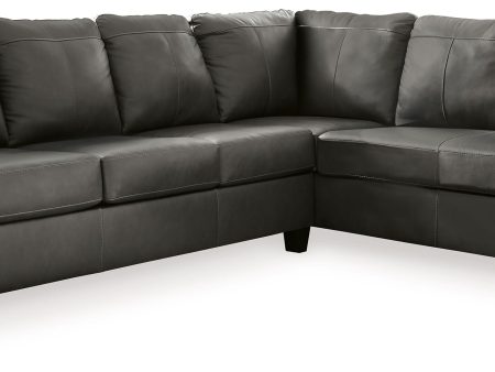 Valderno - Fog - 2-Piece Sectional With Raf Corner Chaise Supply