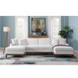 Valiant - Sectional Sofa - Ivory Chenille Online now