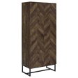 Carolyn - 2 Door Engineered Wood Accent Cabinet - Rustic Oak Fashion