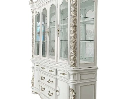 Vendom - Hutch & Buffet - Antique Pearl Finish Cheap