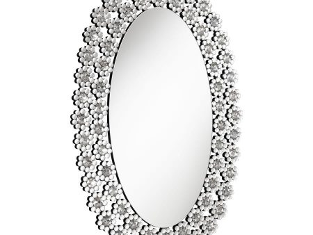 Colleen - Oval Wall Mirror - Silver Fashion