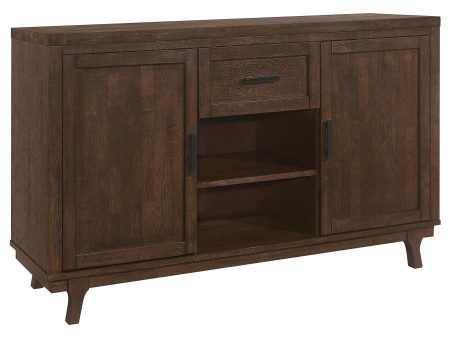 Reynolds - 2 Door Sideboard Buffet Storage Cabinet - Brown Oak Hot on Sale