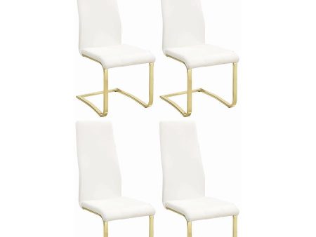 Montclair - Upholstered Dining Side Chair (Set of 4) - White For Sale