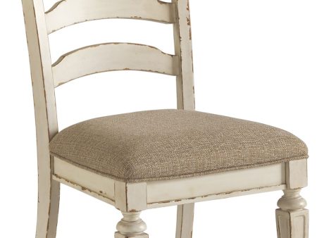 Realyn - Chipped White - Dining UPH Side Chair (Set of 2) - Ladderback Online now