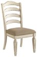 Realyn - Chipped White - Dining UPH Side Chair (Set of 2) - Ladderback Online now