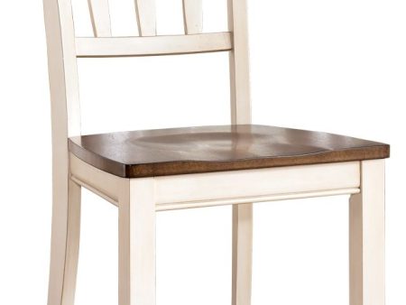 Whitesburg - Brown   Cottage White - Dining Room Side Chair (Set of 2) For Sale