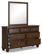 Danabrin - Brown - Dresser And Mirror For Cheap