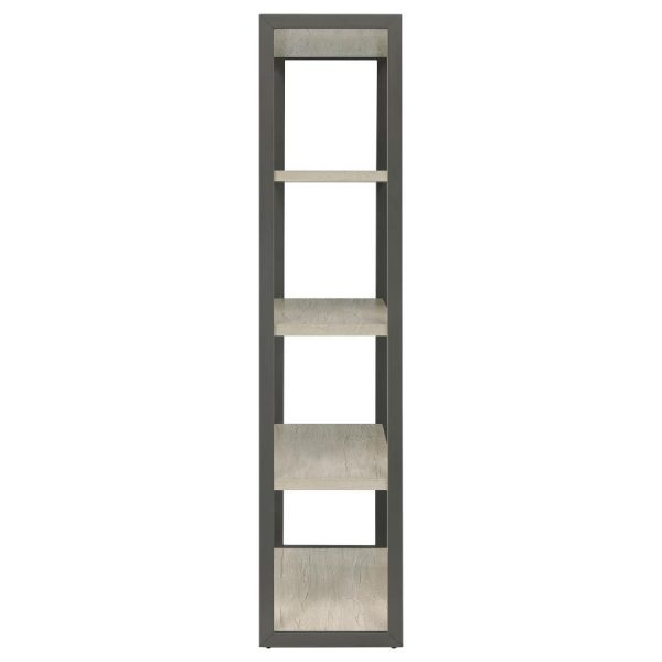 Loomis - 72  4-Shelf Bookshelf - Whitewashed Gray Online