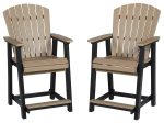 Fairen Trail - Black   Driftwood - Barstool (Set of 2) Online now