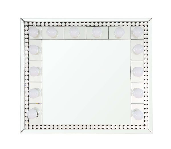 Farai - Wall Decor - Mirrored & Faux Crystal Diamonds - 28  Online Hot Sale