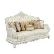 Adara - Sofa - White PU & Antique White Finish Online now