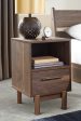 Calverson - Mocha - One Drawer Night Stand - Medium Online now