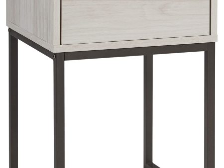 Socalle - Light Natural - One Drawer Night Stand - Vinyl-Wrapped For Discount