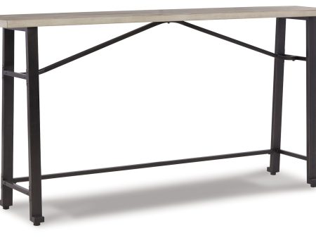 Karisslyn - Whitewash   Black - Long Counter Table Online Sale