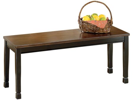 Owingsville - Black   Brown - Large Dining Room Bench Online now