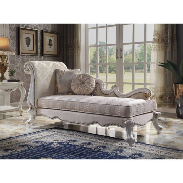 Picardy - Chaise - Antique Pearl & Fabric Online Hot Sale