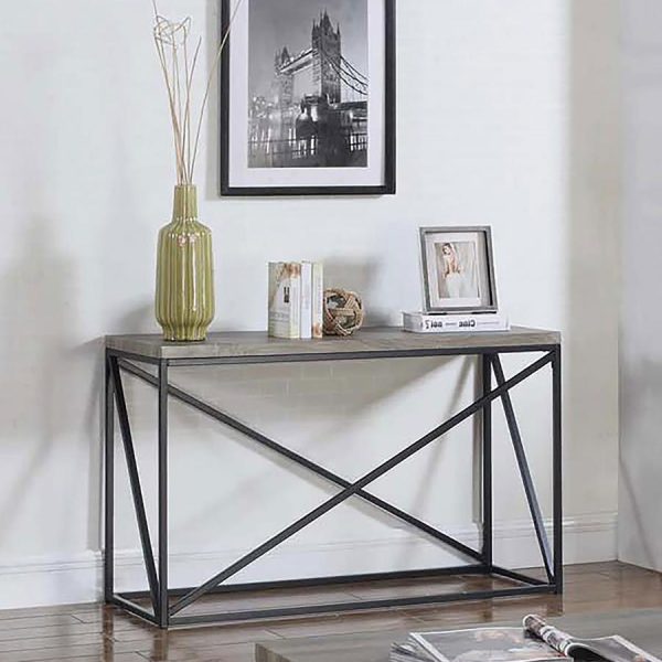 Birdie - Rectangular Entryway Console Table - Sonoma Gray Discount