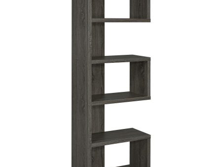 Joey - 5-tier Alternating Boxes Design Bookcase For Discount