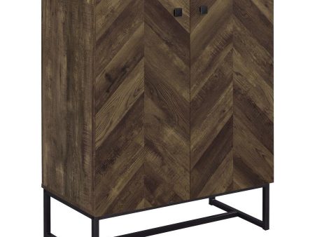 Carolyn - 2 Door Engineered Accent Wood Cabinet - Rustic Oak Online