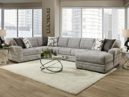 Zaftig Dove Grey 3pc sectional - Dove Grey 969 Supply