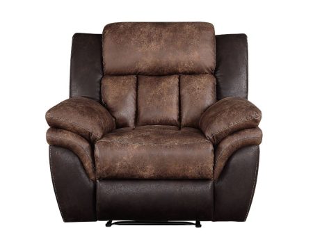 Jaylen - Recliner - Toffee & Espresso Polished Microfiber Discount