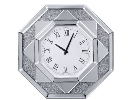 Maita - Wall Clock - Mirrored & Faux Gems For Sale