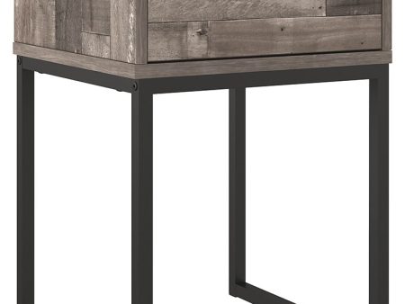 Neilsville - Black   Gray - One Drawer Night Stand For Discount