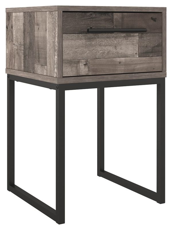 Neilsville - Black   Gray - One Drawer Night Stand For Discount