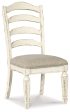 Realyn - Chipped White - Dining UPH Side Chair (Set of 2) - Ladderback Online now