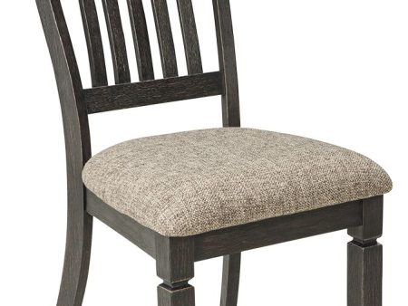 Tyler - Black   Grayish Brown - Dining UPH Side Chair (Set of 2) - Slatback on Sale