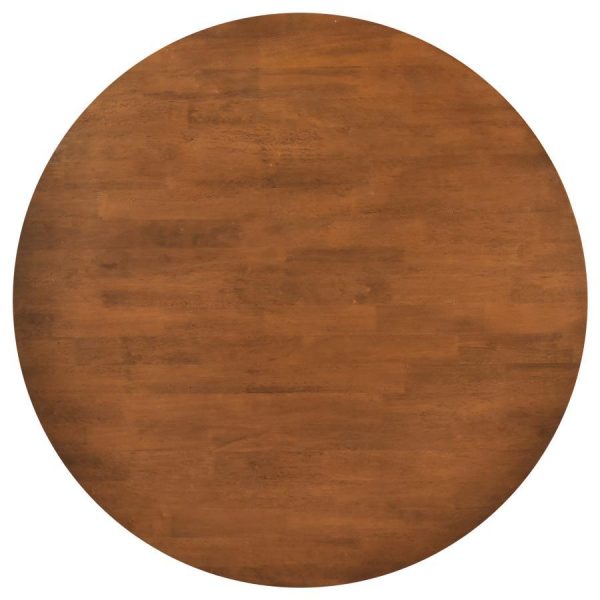 Dinah - 5 Piece Round Solid Wood Dining Set - Walnut Online Hot Sale