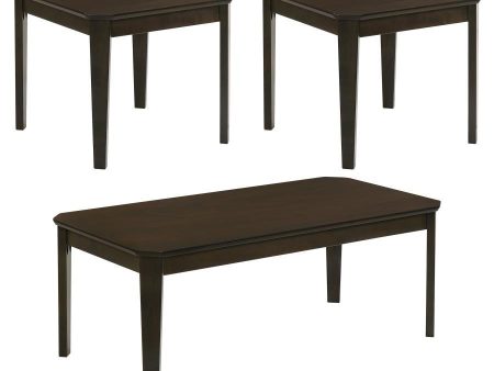 Amaro - 3 Piece Coffee And End Table Set - Dark Brown Supply