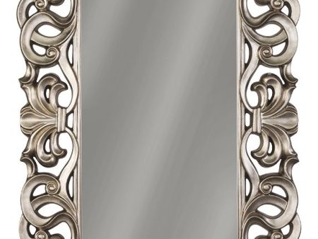 Lucia - Antique Silver Finish - Floor Mirror For Discount