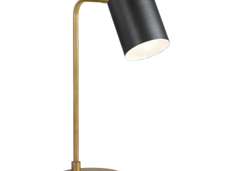 Cherise - Adjustable Angle Table Lamp - Antique Brass For Sale