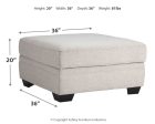 Dellara - Chalk - Ottoman With Storage Online Hot Sale