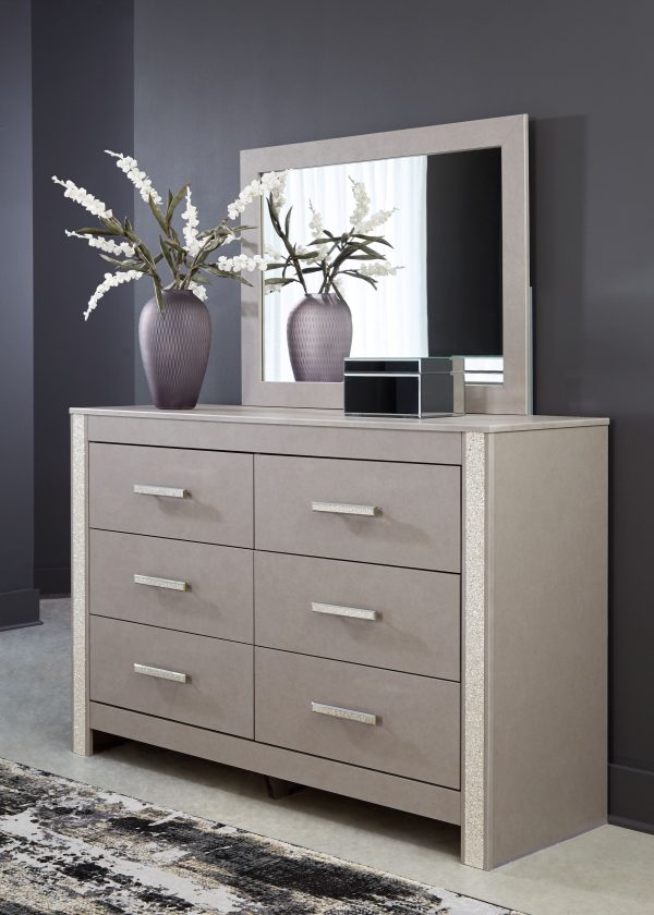 Surancha - Gray - Dresser And Mirror Online Hot Sale