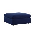 Crosby - Ottoman - Blue Fabric on Sale