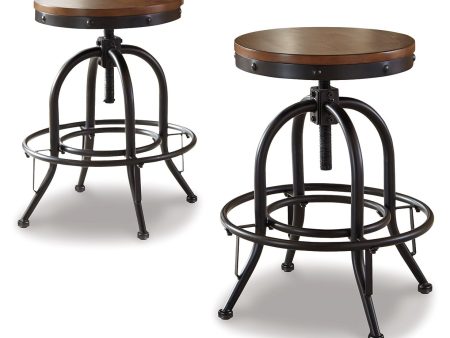 Valebeck - Swivel Barstool (Set of 2) Discount