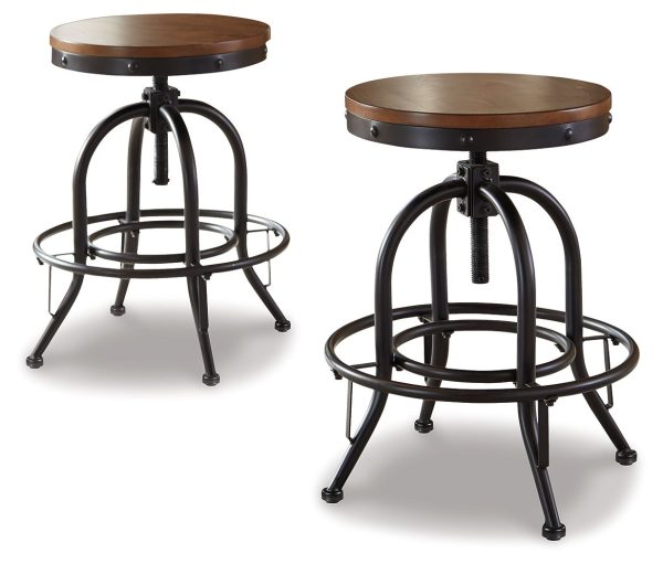 Valebeck - Swivel Barstool (Set of 2) Discount