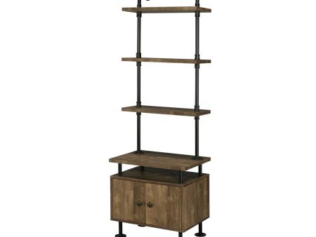 Ensata II - Side Pier - Rustic Oak & Black Finish Cheap