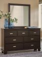 Covetown - Dark Brown - Dresser And Mirror Online Hot Sale